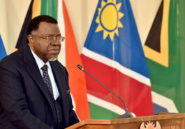 President Hage Geingob addresses South Africa Namibia BNC Photos GCIS