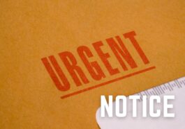 urgent notice