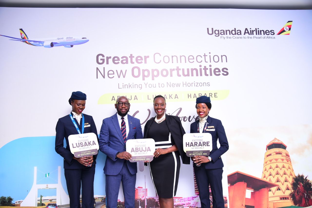 Uganda Airlines Harare announcment