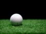 a golf ball on the artificial turf grass